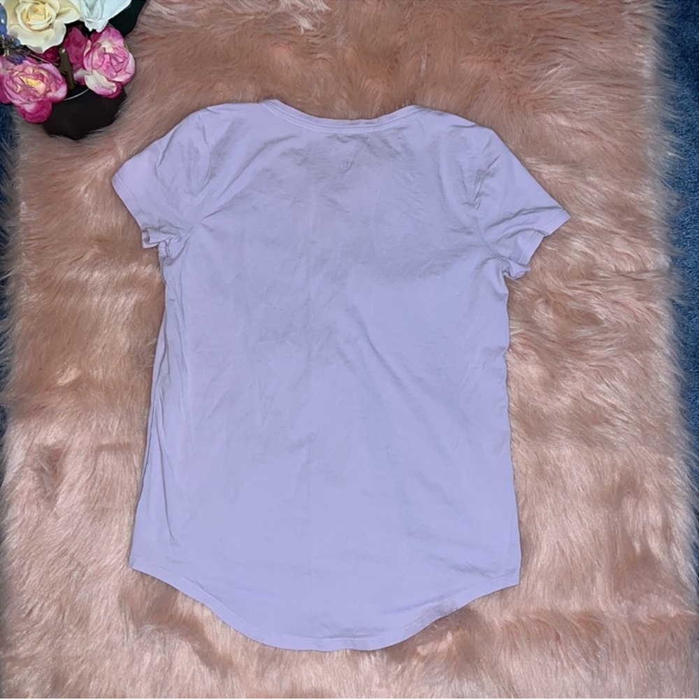 Lululemon Love Tee Short Sleeve V-Neck T-Shirt light Purple size 6 - Picture 10 of 10